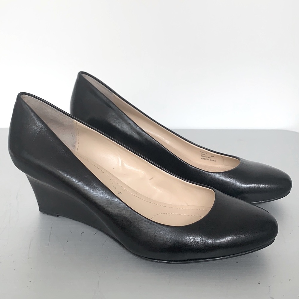 Calvin Klein black wedge heels